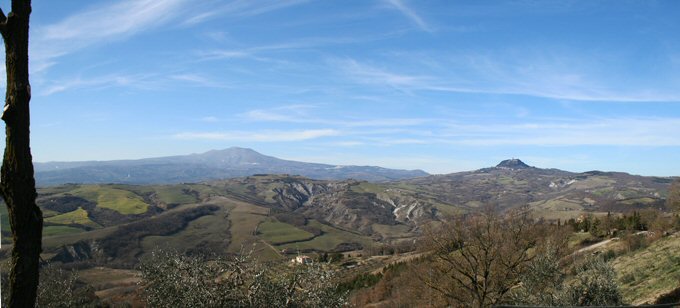 View of Val d'Orcia from Celle sul Rigo