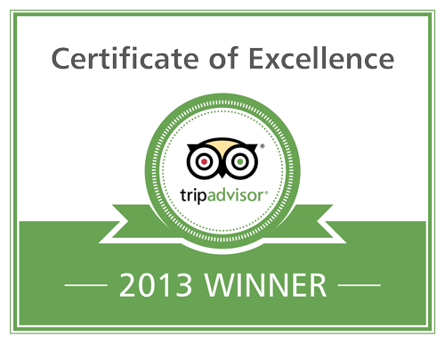 Tripadvisor Excellence Badge 2013